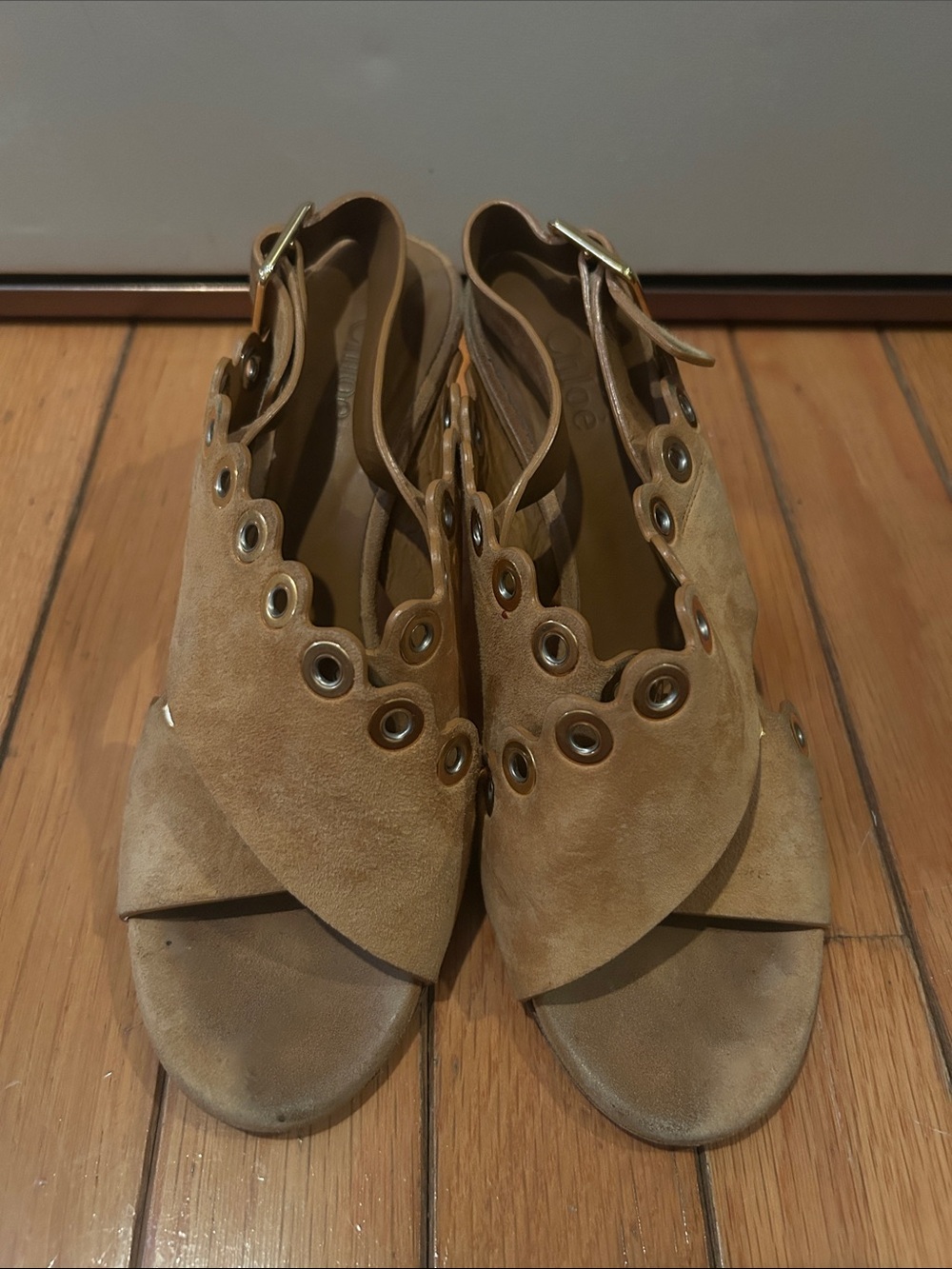 Chloe Eyelet Sandal